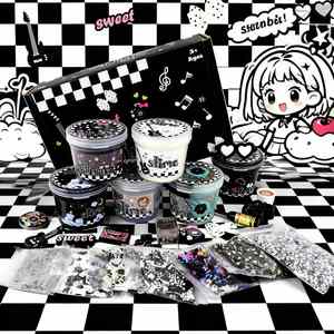 Paquete de Slime Monocromático DIY, Crema Suave y Esponjosa, Masilla Transparente, Aditivos Creativos, Regalo para Niñas y Niños, Venta al por Mayor - Product Image 3