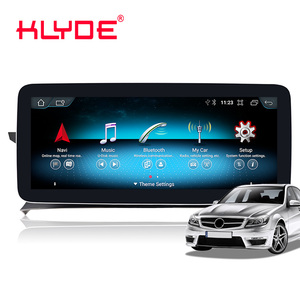 Klyde-Receptor de radio multimedia para coche, pantalla táctil, inalámbrico, CarPlay, Android, compatible con Mercedes Benz Clase C 2007-2018 - Product Image 1