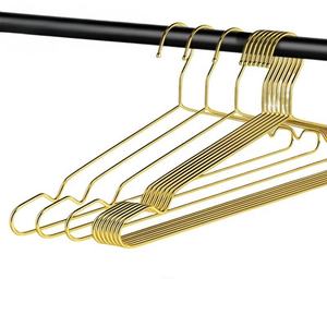 Perchas de Armario Promocionales de Acero Inoxidable Dorado con Bola, 45cm, Resistentes, con Serigrafía, para Ropa de Niños y Adultos - Product Image 2