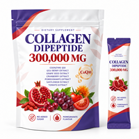Poudre de peptides de collagène avec extrait de goji, de pépins de raisin, de canneberge, de CoQ10 et d'extrait de tomate blanche pour un soutien antioxydant