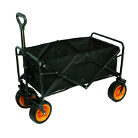 GSD Chariot de plage pliable pour l'extérieur Chariot de camping pliable avec grandes roues et poignée réglable pour les achats sur la plage