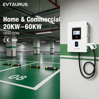 Chargeur de voiture électrique CCS1 CCS2 Gbt Chademo Home 20kw 30kw 40kw 60kw, station de charge rapide pour véhicules électriques avec système de fixation Ocpp1.6