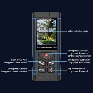 Tốt nhất mới 2025 Ngoài Trời Laser kỹ thuật số mét khoảng cách máy ảnh tầm xa 100-200m đo lường 2*1.5V AAA pin Laser rangefinders - Product Image 5