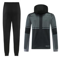Nouvelle conception de veste à capuche de football pour hommes, veste à capuche chaude d'hiver à manches longues, ensembles de vestes à capuche d'hiver 100% polyester pour hommes