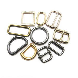 Venta al por mayor de moda D soldado con autógena forma sólida D anillos anillo negro para bolsas o maleta - Product Image 6