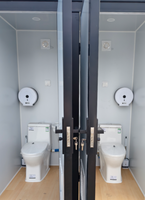 Unité de toilettes et d'évier portables, cabine de toilettes mobiles pour événements en plein air