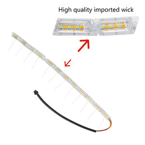 Baichuan He AP-57 Accessoires automobiles universels Bande lumineuse LED DRL Clignotant avant Flexible Mode de balayage Stroboscopique Cristal Auto - Product Image 3