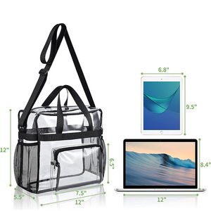 Borsa a tracolla da donna di moda DICHOS nuova custodia per il trucco in PVC <span class=keywords><strong>trasparente</strong></span> con chiusura a cerniera con motivo impermeabile Logo da viaggio - Product Image 3