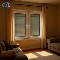 Fenêtre à battant en PVC avec moustiquaire, verre isolant trempé pour balcon, maison, exportation à l'étranger