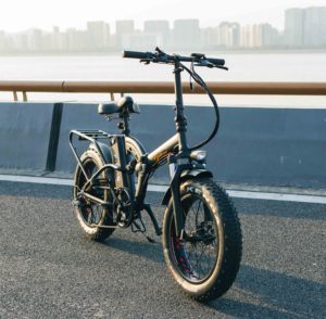 20인치 52V 21AH CE 1000W 40KM/H 최고 속도 PAS 기능 탑재 90KM 주행거리 성인용 고출력 전기 풀 서스펜션 4.0 대형 팻 스노우 타이어 접이식 자전거 - Product Image 5
