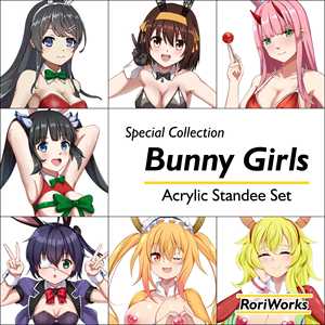OEM Odm อนิเมะ ตุ๊กตากระต่ายสาวน่ารัก อะคริลิคสแตนดี้ - Product Image 1