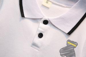 Conjunto de <span class=keywords><strong>Ropa</strong></span> <span class=keywords><strong>Infantil</strong></span> de Verano para Niños, Camiseta de Manga Corta de Algodón y Pantalones Cortos de Mezclilla, Venta al Por Mayor - Product Image 4