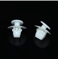Clip de fixation universel en plastique blanc à double bride pour panneau de porte intérieur de voiture, rivet de garniture intérieure, boucle élastique à pression