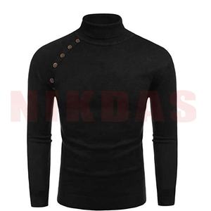 Cuello alto negro y azul, hecho a la moda, a la venta - Product Image 6