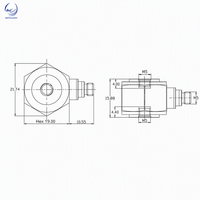 Capteur de force de tension et de compression à quartz piézoélectrique SSR, cellule de pesée 30-2000N, mesure dynamique de la force de coupe D01BB1 D10BA1