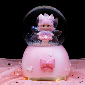 Caja Musical de Cristal con Diseño de Zorro de Nueve Colas, Regalos Creativos al por Mayor, Linda Caja Musical de Ocho Tonos para Niñas, Decoración de Escritorio - Product Image 2