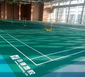 Good rebound Badminton PVC Sports Flooring