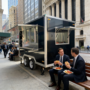 Camion de restauration rapide mobile pour pizzas, glaces, café, avec cuisine complète, <span class=keywords><strong>restaurant</strong></span> de rue, camion de restauration pour hamburgers, remorque à vendre - Product Image 3