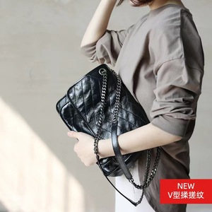 Sac à main pour femme de créateur, en cuir véritable matelassé, avec chaîne, sac à bandoulière, sac à main de luxe pour un usage quotidien - Product Image 2