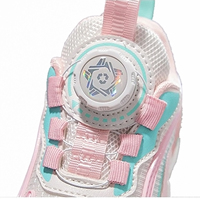 Nouveautés mode sans lacets chaussures lacets Rotation bouton de bobine cadran Fit chaussures de laçage sans lacets pour les enfants