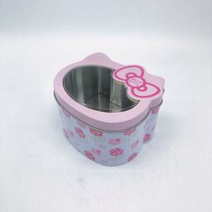 Venta al por mayor Reloj de posicionamiento para niños Embalaje Auriculares Bluetooth Regalo Hello Kitty Caja de hierro Hojalata Forma cuadrada - Product Image 5