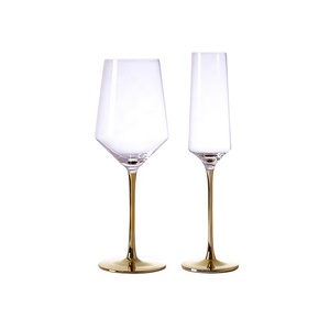 Cristal Dorado <span class=keywords><strong>Chandon</strong></span> al por Mayor para Copas <span class=keywords><strong>de</strong></span> Champán, Elegantes Copas <span class=keywords><strong>de</strong></span> Vino, Cristalería para una Experiencia <span class=keywords><strong>de</strong></span> Degustación Premium - Product Image 1