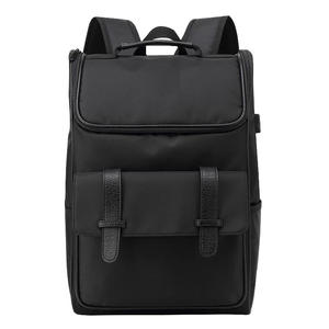 Sac à dos unisexe personnalisé à grande capacité, sac à dos d'université de couleur unie gris personnalisé pour garçon, sac à dos pour homme - Product Image 2