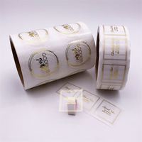 Étiquettes personnalisées en PVC adhésif avec logo en feuille d'or pour emballage de flacons de parfum, étiquettes imperméables en vinyle, impression d'autocollants