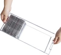 Support de CD en acrylique transparent personnalisé, présentoir pour DVD/CD, boîte de rangement pour CD et support de présentation pour disques vinyles