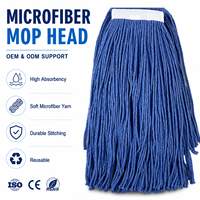 Tête de balai serpillère en coton polyester absorbant haute densité, personnalisable, durable et lavable, pour le nettoyage des sols des bureaux et des centres commerciaux