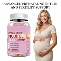 OEM Best-seller Myo D Chiro Inositol Gummies 40:1 Ratio Sans Sucre Saveur Pêche Femmes Hormone Équilibre Soutien Ovarien Adulte