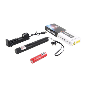 Recargable <span class=keywords><strong>303</strong></span> estrellas verde 532nm puntero láser EDC portátil aleación de aluminio pluma de luz láser con batería y cargador bloqueo para niños - Product Image 6