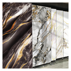 Panel y Tablero de Pared de PVC con Efecto Mármol, Revestimiento UV de Alto Brillo, Lámina de PVC con Aspecto de Mármol - Product Image 1