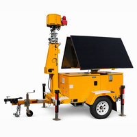 Unité de surveillance solaire mobile avec groupe électrogène CC de 2 kW, contrôleur MPPT 40A et stabilisation à quatre stabilisateurs