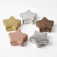 Boîte en métal en forme d'étoile avec impression numérique personnalisée, boîte de rangement décorative en fer blanc de haute qualité, boîte en fer blanc pour les cadeaux de fête pour enfants