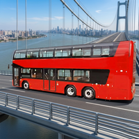 Bus Urbain à Deux Niveaux, Bus Électrique pour Passagers, Plancher Bas, Transmission Manuelle, Tout Neuf