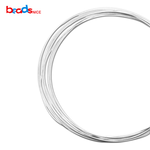 Perles rondes en feuille d'aluminium Sterling 925, accessoires <span class=keywords><strong>pour</strong></span> la fabrication <span class=keywords><strong>de</strong></span> <span class=keywords><strong>bijoux</strong></span>, <span class=keywords><strong>fil</strong></span> semi-doux, vente en gros - Product Image 2
