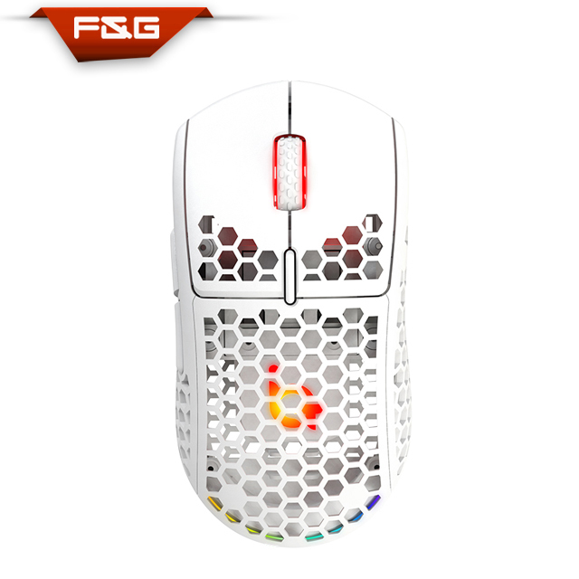 High Performance Wireless+Wired RGB Gaming Mouse, Optical 12000 DPI, 6 Buttons Programmable for PC Desktop Esports Players