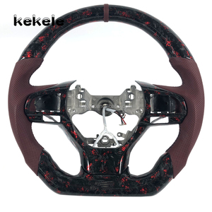 Volante Deportivo de Fibra de Carbono Forjado y Cuero para <span class=keywords><strong>Lexus</strong></span> IS NX GS LS ES GX <span class=keywords><strong>LC</strong></span> UX <span class=keywords><strong>LF</strong></span>, Accesorios Interiores para Automóvil - Product Image 1