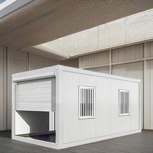 Structure en acier de 20 pieds Stockage extérieur démontable Petite <span class=keywords><strong>maison</strong></span> modulaire préfabriquée <span class=keywords><strong>Maison</strong></span> préfabriquée Conteneur d'expédition <span class=keywords><strong>Garage</strong></span> à <span class=keywords><strong>vendre</strong></span> - Product Image 3