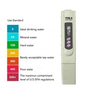 Medidor de TDS-3 Económico con Medidor de Temperatura, Probador de TDS PPM para Evaluar la Pureza del Agua, Medidor Digital de TDS para Acuario