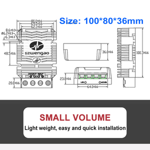 Convertisseur abaisseur de tension DC-DC haute puissance 60A 12V <span class=keywords><strong>24V</strong></span> vers 5V 300W pour LED, voiture, <span class=keywords><strong>camion</strong></span> - Product Image 5