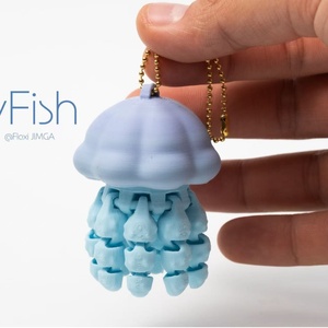 Lindo Mini Pulpo Impreso en 3D, Llavero Flexible y Móvil con Forma de Pulpo, Colgante Creativo para Bolsos, Adorno Portátil - Product Image 3