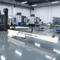 Bras robotisé Jingbei à grande portée, modèle Bullhead, 2200x3390mm de déplacement, manipulateur IML 3 axes servo, bras robotisé de préhension, OEM/ODM, le plus vendu
