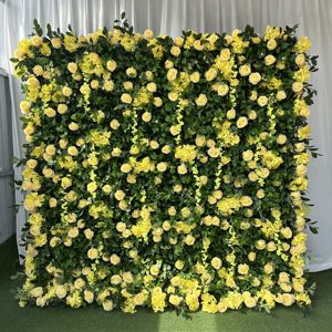 A-FW061 Wedding Artificial <b>Flower</b> <b>Wall</b> Backdrop 8ft X 8ft Roll up <b>Flower</b> <b>Wall</b> 3d 5d <b>Flower</b> <b>Wall</b> <b>Panel</b> for Event Decoration - Product Image 1