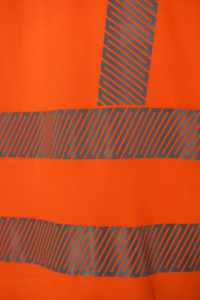 High Visibility <b>Orange</b> Reflective Safety <b>Polo</b> Shirt Short Sleeve Hi Vis Work <b>Polo</b> for Construction Traffic - Product Image 4