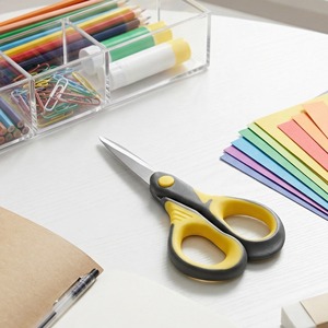 Lu Ban's Work Office Scissors Stainless Steel Yellowish Gray Home Use Paper Cutting Craft Tools - Product Image 2
