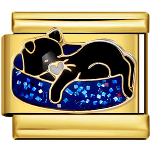 Charm a Modulo con Motivo Segno Zodiacale alla Moda per Braccialetti Fai da Te, in Acciaio Inossidabile Placcato Oro, per Braccialetti Italiani con Charm - Product Image 4