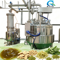 Concentrateur sous vide pour l'extraction de jus de myrtille, de bleuet et de marigold, d'anthocyanes et de lutéine, équipement en acier inoxydable de qualité alimentaire