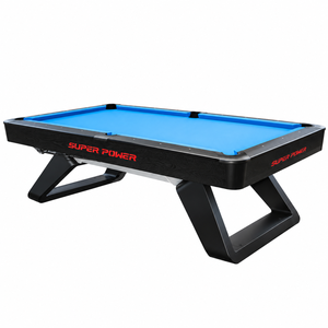 Table de billard Superpower rouge 9 pieds, modèle 2025, la plus vendue, avec plateau en ardoise original 8 pieds pour clubs et lieux de divertissement – Rouge Phantom/Bleu Phantom/Wolverine E - Product Image 3